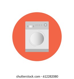 Icon of the modern washer. Flat vector illustration EPS10.