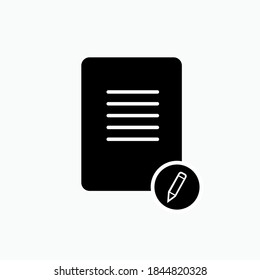 Icon Modify.  Edit Sign. Symbol of Setting - Vector Logo Template.