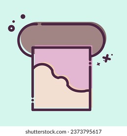 Icon Mold. related to Poison symbol. MBE style. simple design editable. simple illustration
