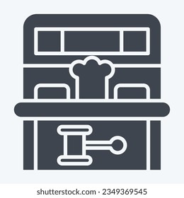 Icon Mole Game. related to Amusement Park symbol. glyph style. simple design editable. simple illustration