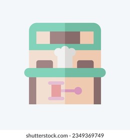 Icon Mole Game. related to Amusement Park symbol. flat style. simple design editable. simple illustration