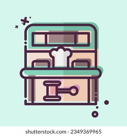 Icon Mole Game. related to Amusement Park symbol. MBE style. simple design editable. simple illustration