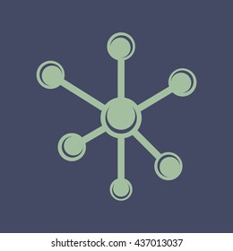 Icon of Molecules. Eps-10.
