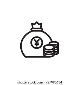 icon money bag