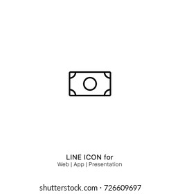 Icon money graphic design single icon vector