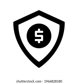 Icon Money Insurance With Style Glyph