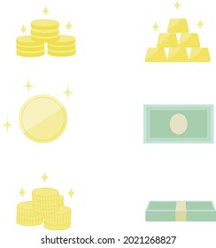icon money set vector illustration