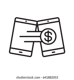 icon money transfer, vector