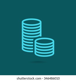 icon of money vector icon