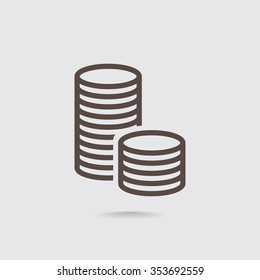 icon of money vector icon