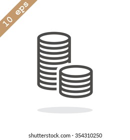 icon of money vector icon