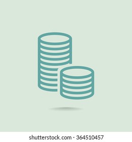 icon of money vector icon