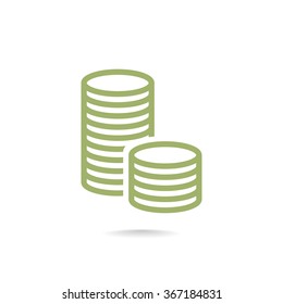 icon of money vector icon