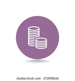 icon of money vector icon