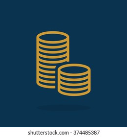 icon of money vector icon
