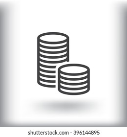 icon of money vector icon
