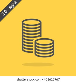 icon of money vector icon