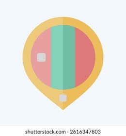 Icon Mongolia. related to Kazakhstan symbol. flat style. design editable