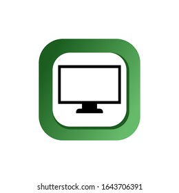Icon Monitor Vector Computer  
