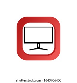 Icon Monitor Vector Computer  