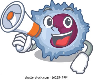 An icon of monocyte cell having a megaphone