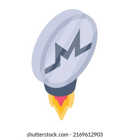 An icon of montero isometric vector 

