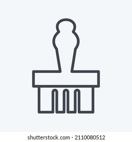 Icon Monument Display - Line Style- Simple illustration, Good for Prints , Announcements, Etc