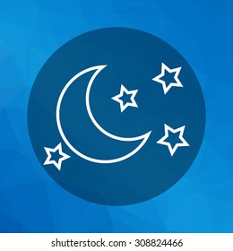 Icon of moon and stars