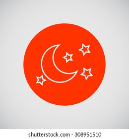 Icon of moon and stars