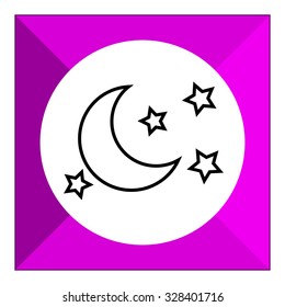 Icon of moon and stars