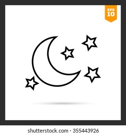 Icon of moon and stars