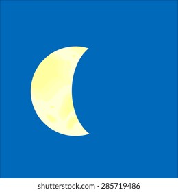 Icon moon vector