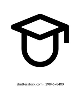 Icon Mortar Board With Style Outline