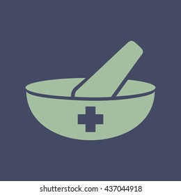 Icon of Mortar & Pestle. Eps-10.