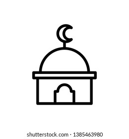 Icon mosque islamic. Location muslim pray sign symbol. Ramadan Kareem.
