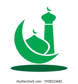 Icon mosque vector Ilustration design template.
