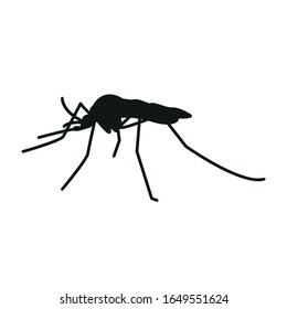 Icon of a mosquito. Simple vector illustration.