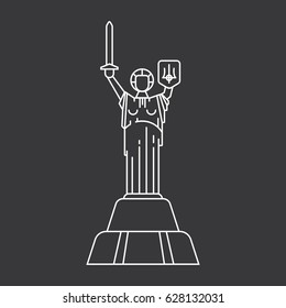 Icon motherland mother kiev ukraine