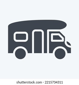 Icon Motor Automotive. suitable for Automotive symbol. glyph style. simple design editable. design template vector. simple illustration