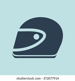 Icon of Motorcycle Helmet. EPS-10.