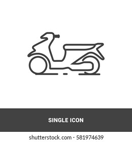 icon motorcycle single icon graphic design