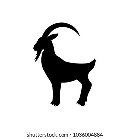 icon mountain goat, animal,vector illustration