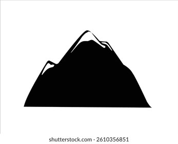 icon of mountain silhouette vector illustration