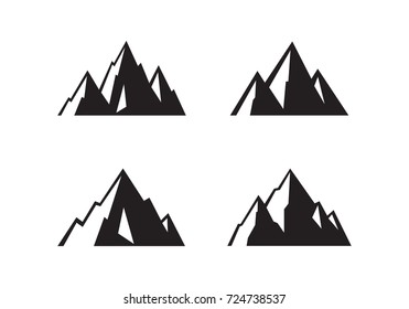 icon mountain, vector