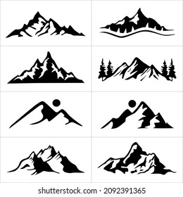 icon Mountain vector symbols nature