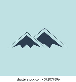 Icon of Mountains. EPS-10.