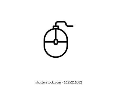 Icon Mouse Computer Technology Vector Illustrator Simple Design