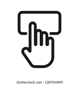 Icon of Mouse Cursor, Mouse Pointer, Mouse Arrow. Editable vector stroke