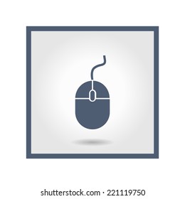 icon of mouse. Flat design 