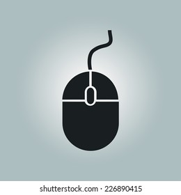 icon of mouse. Flat design 